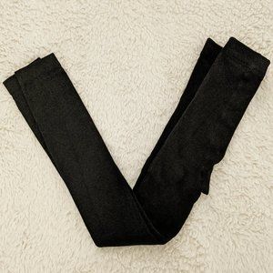 Vintage Sonia Rykiel fleece-lined black leggings